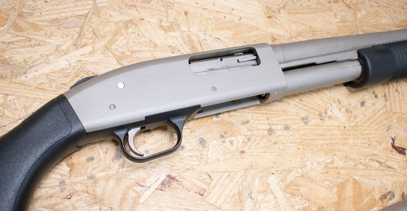 MOSSBERG 500 12 Gauge Police Trade-In Shotguns with Marinecote Finish